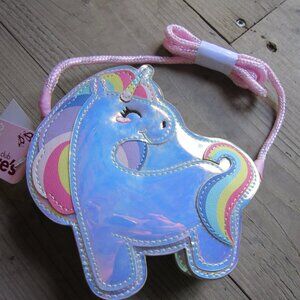 Unicorn Purse Girls' Shiny Irridescent Claire's Club Kawaii Cute Glitter